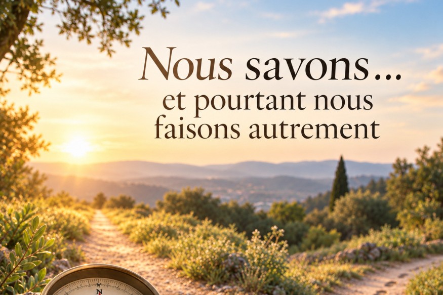 Nous savons… et pourtant nous faisons autrement
